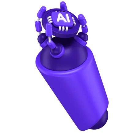 Ai Hand  3D Icon