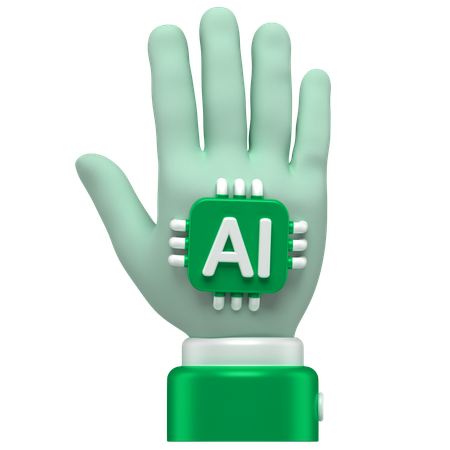 Ai Hand  3D Icon