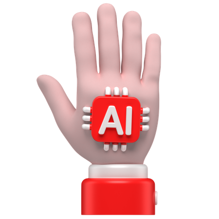 Ai Hand  3D Icon