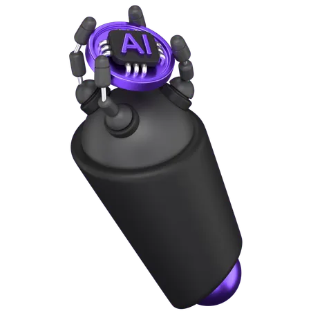Ai Hand  3D Icon