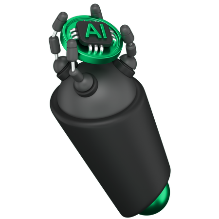 Ai Hand  3D Icon