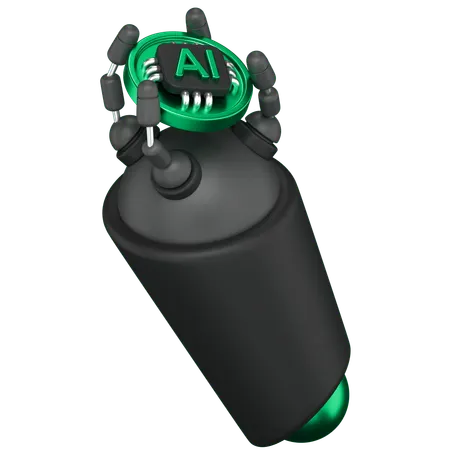 Ai Hand  3D Icon