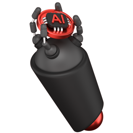 Ai Hand  3D Icon