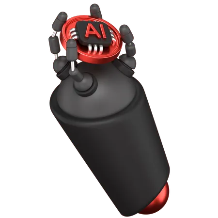 Ai Hand  3D Icon