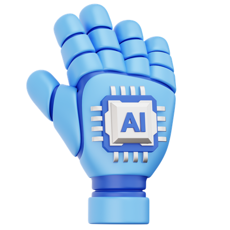 AI Hand  3D Icon