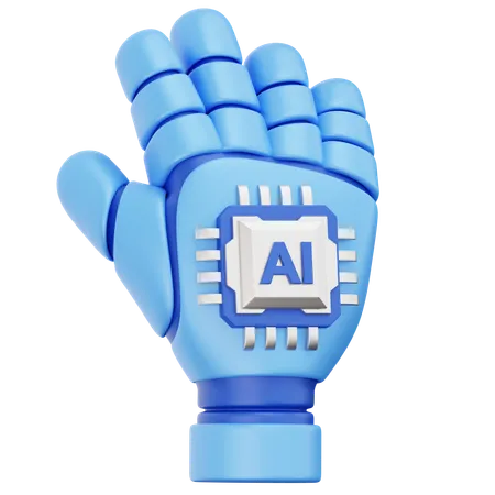 AI Hand  3D Icon