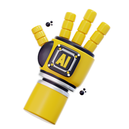 Ai Hand Robotic  3D Icon