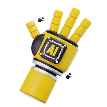 3 D Rendering Ai Hand Robotic Illustration 3D Icon