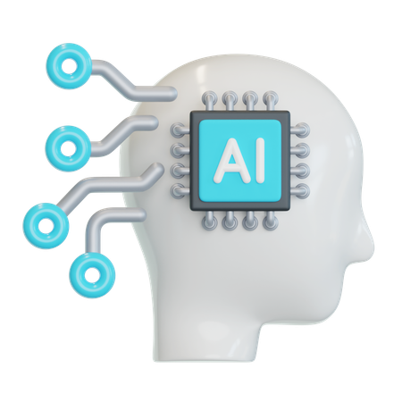 Ai Head  3D Icon