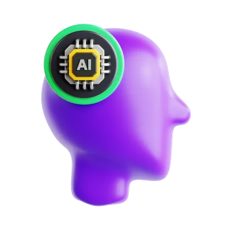 Ai Head  3D Icon