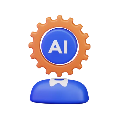 Ai Head  3D Icon