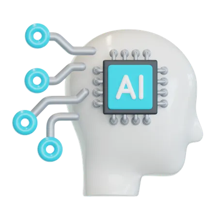 Ai Head  3D Icon
