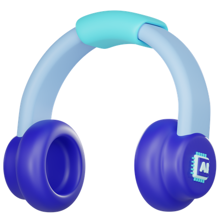 Ai Headphone  3D Icon