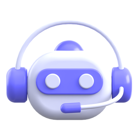 Ai Headset Assistant  3D Icon