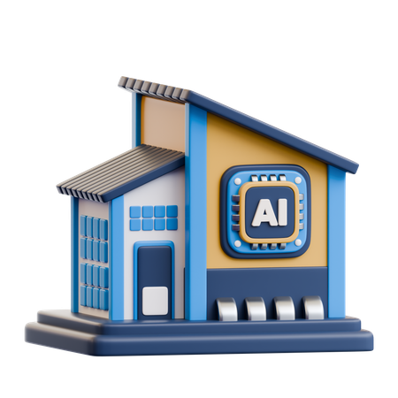 Ter casa  3D Icon