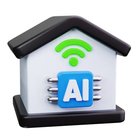 Ai Home  3D Icon