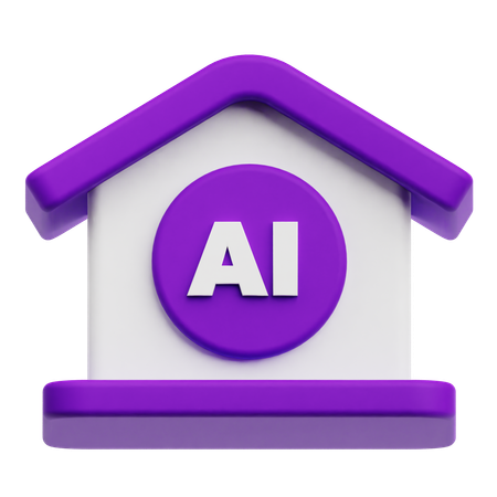 Ai Home  3D Icon