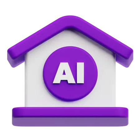 Ai Home  3D Icon