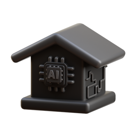 AI Home  3D Icon