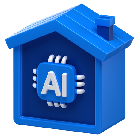 Ai Home  3D Icon