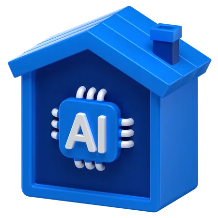 Ai Home  3D Icon