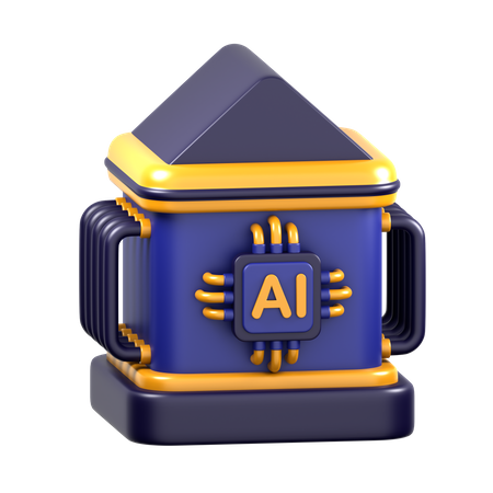 Ai Home  3D Icon