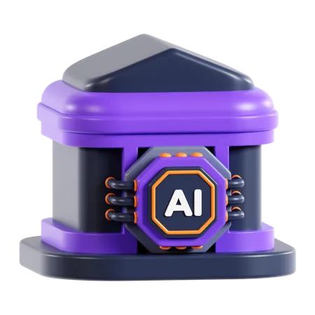 Ai Home  3D Icon