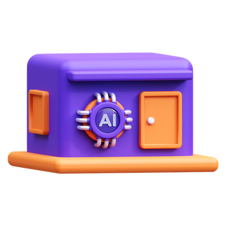 Ai Home  3D Icon