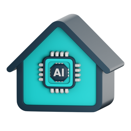 Ai home  3D Icon