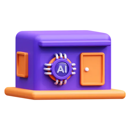 Ai Home 3 D Illustration Icon 3D Icon