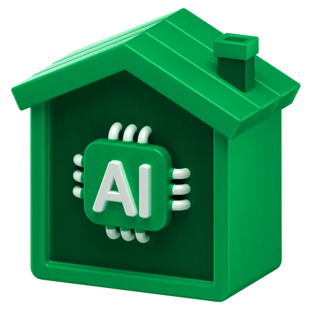 Ai House  3D Icon