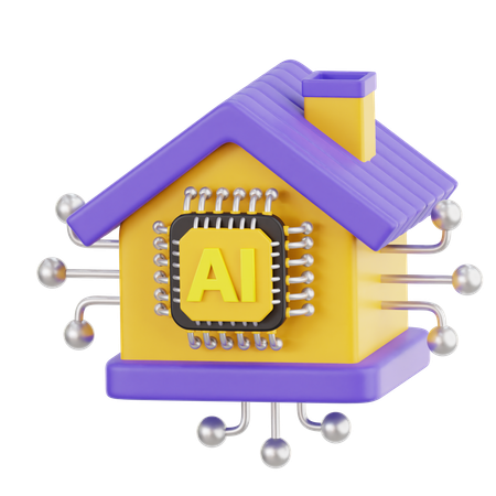 Ai House  3D Icon