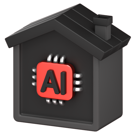 Ai House  3D Icon