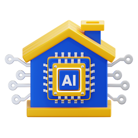 Ai casa  3D Icon