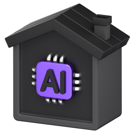 Ai House  3D Icon