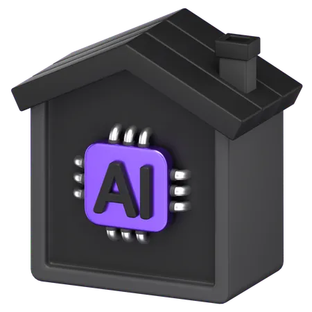 Ai House  3D Icon