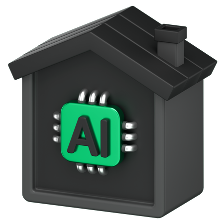 Ai House  3D Icon