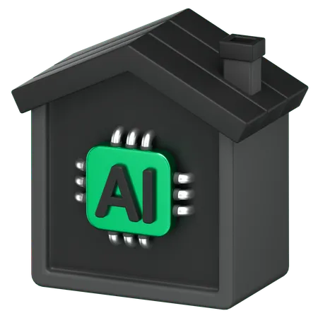 Ai House  3D Icon