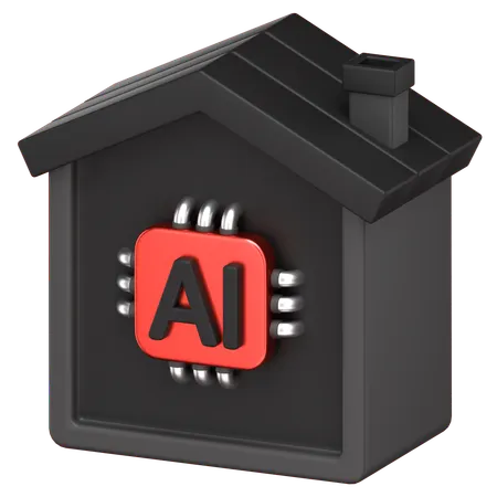 Ai House  3D Icon