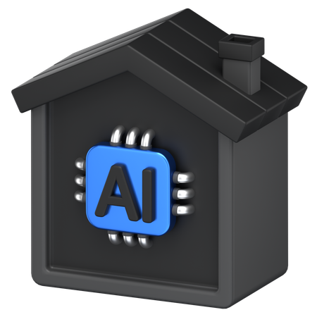 Ai House  3D Icon