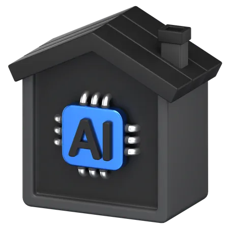 Ai House  3D Icon