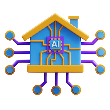 KI-Haus  3D Icon