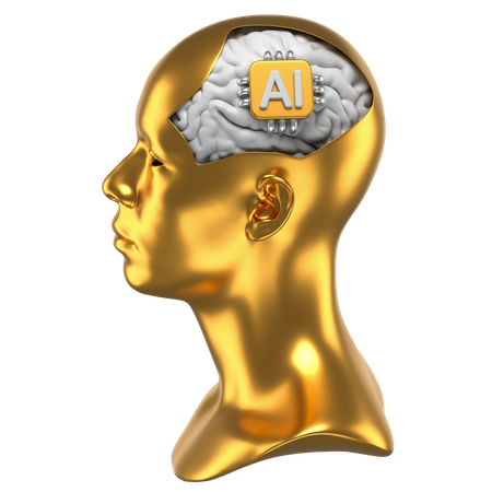 Ai Human Brain  3D Icon