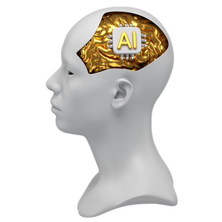 Ai Human Brain  3D Icon