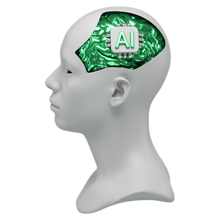 Ai Human Brain  3D Icon