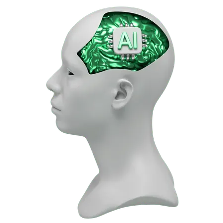 Ai Human Brain  3D Icon