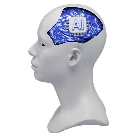 Ai Human Brain  3D Icon