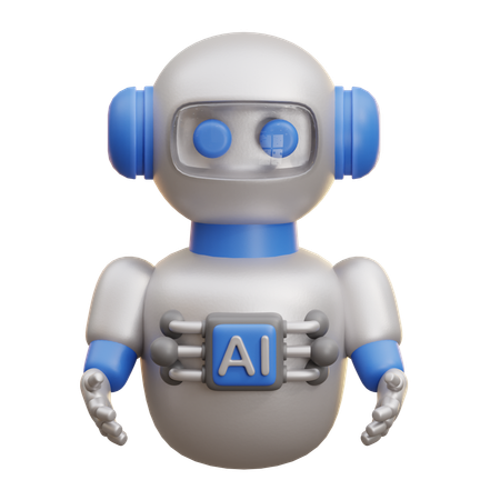 Ai Humanoid Robot  3D Icon