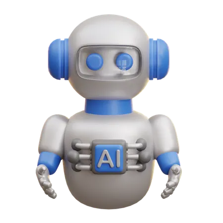 Ai Humanoid Robot  3D Icon