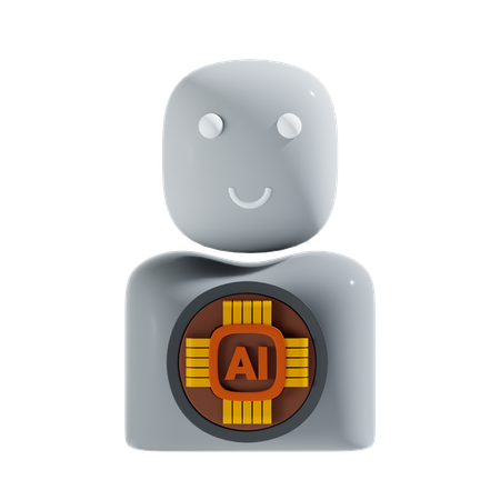 Ai humanoide  3D Icon